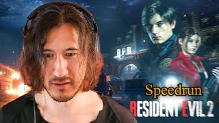Markiplier Plays Resident Evil 2 Remake - Speedrun | Twitch Stream