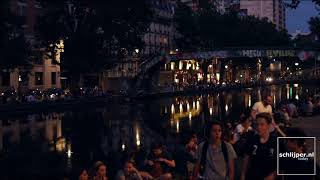 Canal Saint-Martin, Paris, street view