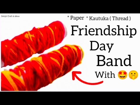 DIY Friendship Band with 2 Materials/ How to make Friendship Band at home/ diy bracelet
