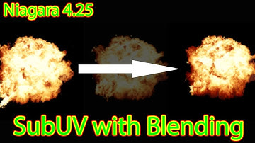 Niagara 4.25: SubUV with Frame Blending