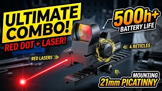 CVLIFE FoxSpook Rechargeable Red Dot with Laser, 4 Reticle Optic Unboxing & First Impressions Review