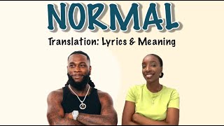 Burna Boy - Normal (Afrobeats Translation: Lyrics and Meaning)