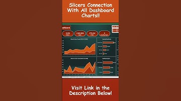 Connect Slicers with Your Complete Dashboard! | Data Analysis | Excel Slicer Tutorial