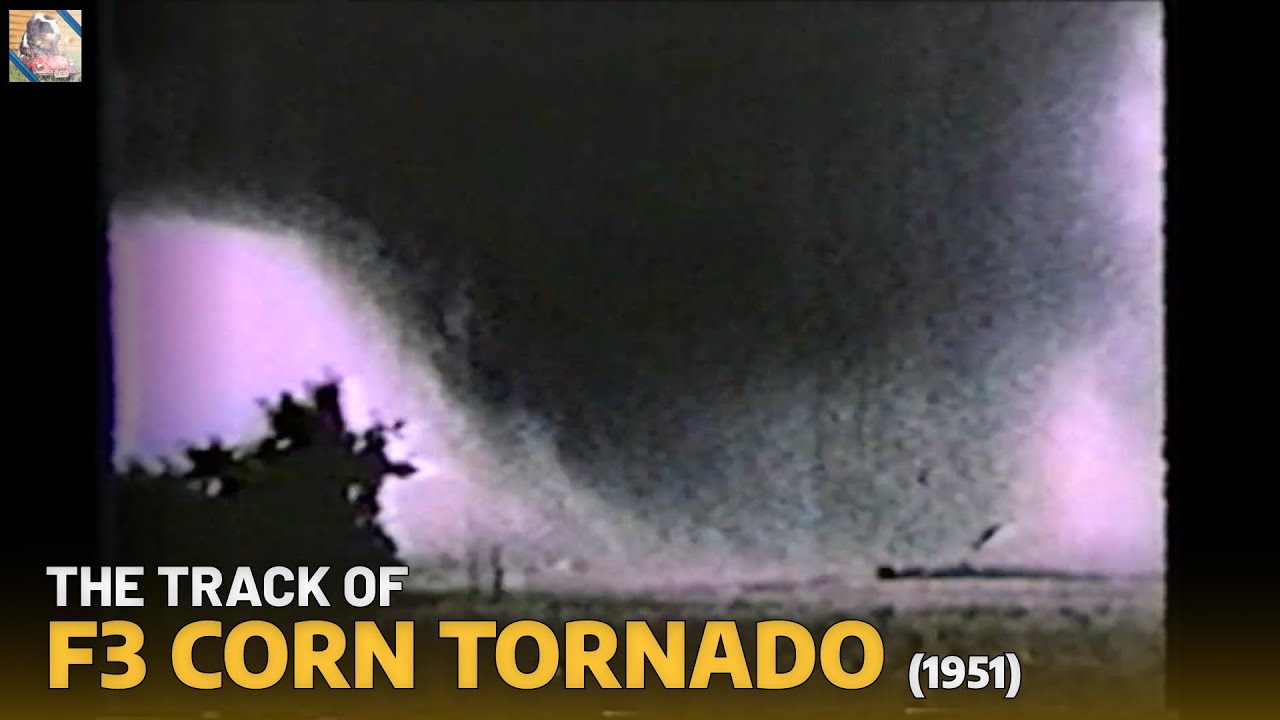The Track of the F3 Corn, OK Tornado (1951) YouTube