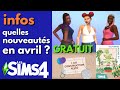 Nouveautes en avril dans les sims 4  