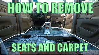 How To Remove Seats, Carpet, Center Console  3rd Gen Toyota 4runner 19962002