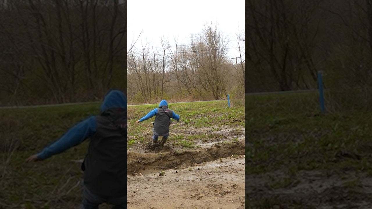 Mud Sliding in Pennsylvania.                  #shorts #fishing #fail