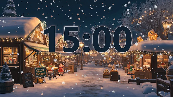 15-Minute Christmas Countdown Timer 🎄 | Festive Music & Alarm