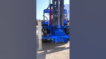 Tractor Drilling Rig #solar #pile #rig #viralvideo #machine #tractor