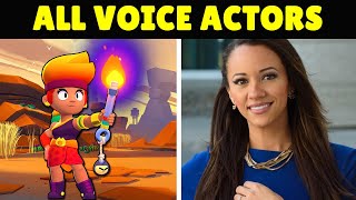 All Brawlers Voice Actors In Real Life With Amber All Brawl Stars Characters Voice Acting Youtube