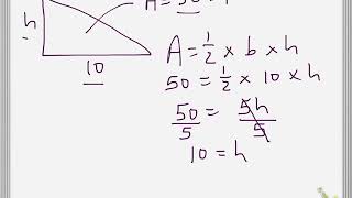 Area of a Triangle: Missing Dimension