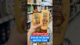 Get 2 Garnier Whole Blends Shampoo/ Conditioner at CVS for $2.98! #cvs #coupon #save #new #shampoo
