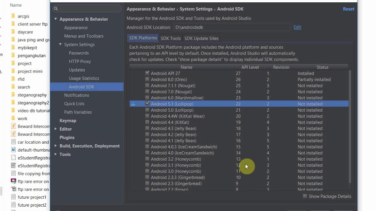 how to update android studio 2016