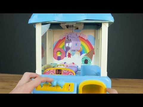 Ігровий автомат дитячий злови іграшку з електронним табло звуками та мелодіями для дітей жетони тварини у комплекті, видео 1