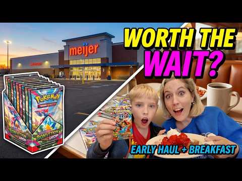 Chasing Pokémon Drops at Dawn + Breakfast Pack Opening!