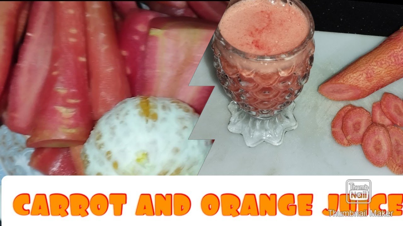 gajar orange juice Recipe /carrot and orange juice by sobia ahmed/recipe in Urdu and hindi YouTube