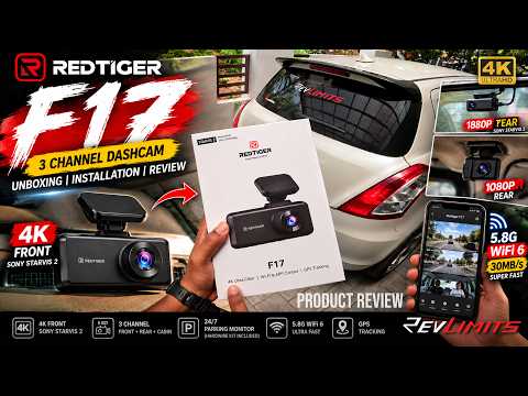 Installing the Best 3-Channel Dashcam! | Redtiger F17 4K Review | Revlimits