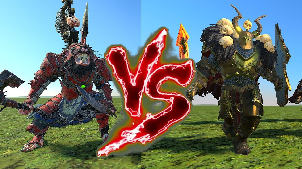 Queek Headtaker VS Aspiring Champions. Total War Warhammer 3 YouTube