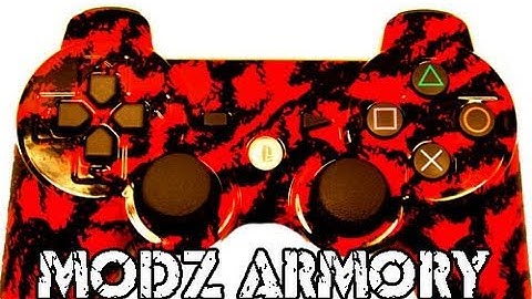 Custom PS3 Red Tiger Controller | Modz Armory
