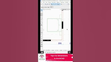 How To Insert Dimensions In ArchiCAD- ArchiCAD Tutorial #shorts #archicad  #virtualassistant
