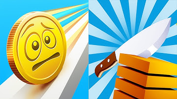 Coin Rush VS Slice it All Android iOS Mobile Gameplay Walkthrough Level 316-320