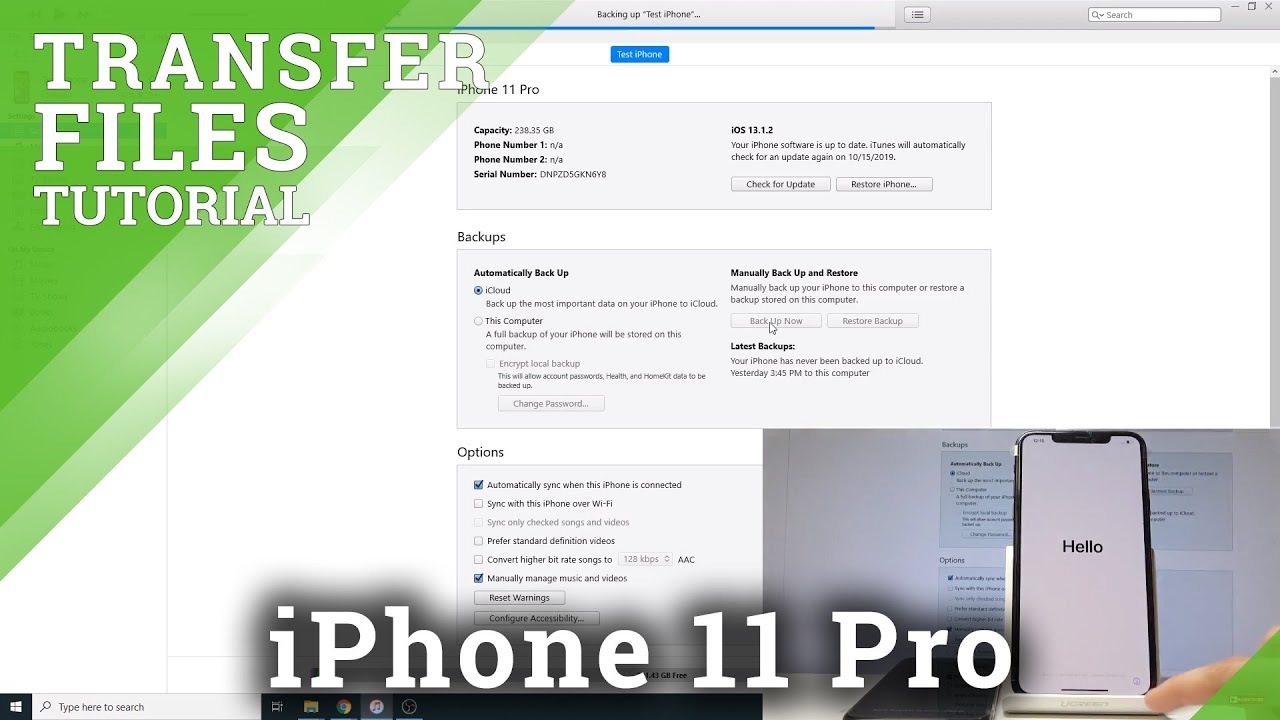 How to Transfer Data in iPhone 11 Pro - Move Data from Older iPhone - YouTube