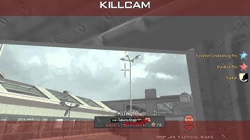 MW3: Amazing Throwing Knife Kill In AoN