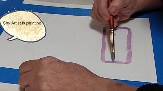 Human-Made Physical to Digital Art Watch Shy Artist paint a graphic element