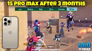 iPhone 15 Pro Max After 3 Months Performance || 90fps Gameplay 🥵