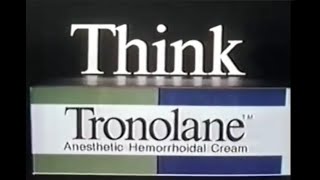 1982 Tronolane Hemorrhoidal Cream Commercial