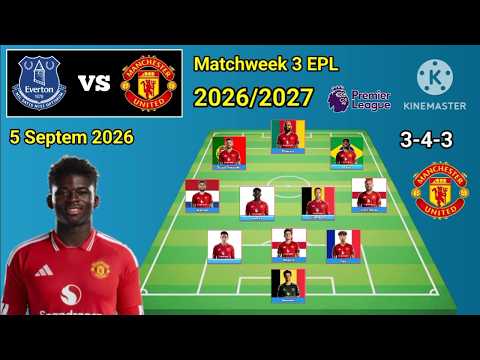 enakslot x diva138 - Debut Baleba Formasi 3-4-3 !! Susunan Pemain Everton vs Manchester United 3-4-3 Pekan Pertandinga...
