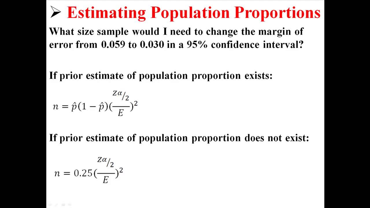 a research company wants to estimate the proportion