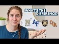 COAST GUARD VS. OTHER ACADEMIES || Similarities? Differences? Things to Consider