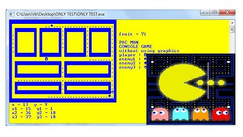 c++ console project : PAC-MAN game C++ _ with source code _ console game