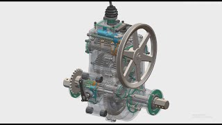 Amazing Power Tiller Gearbox Animation!