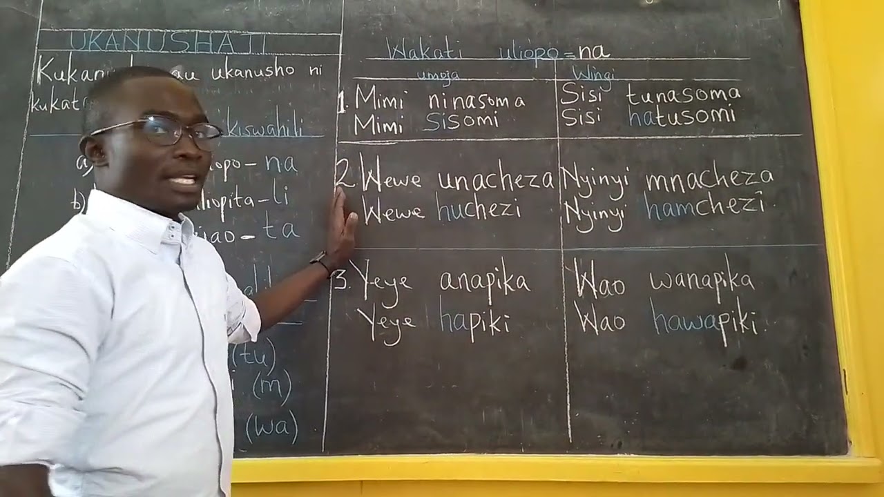 Kukanusha-Wakati uliopo (na)