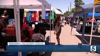 Nashville celebrates 'Inaugural' Juneteenth Block Party
