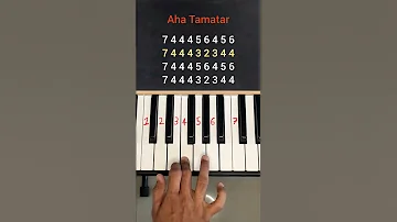 Aha Tamatar Bade Mazedaar Pianotutorialeasy Pianonotes Shorts 