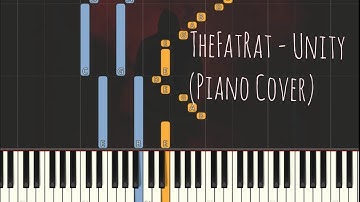 TheFatRat - Unity | Piano Pop Song Tutorial  琴譜 Sheet