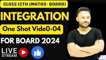 One Shot Video 04 || Integration PYQ 2024 - 2012 ||  Class 12 Chapter 7 || Board Exam 2024
