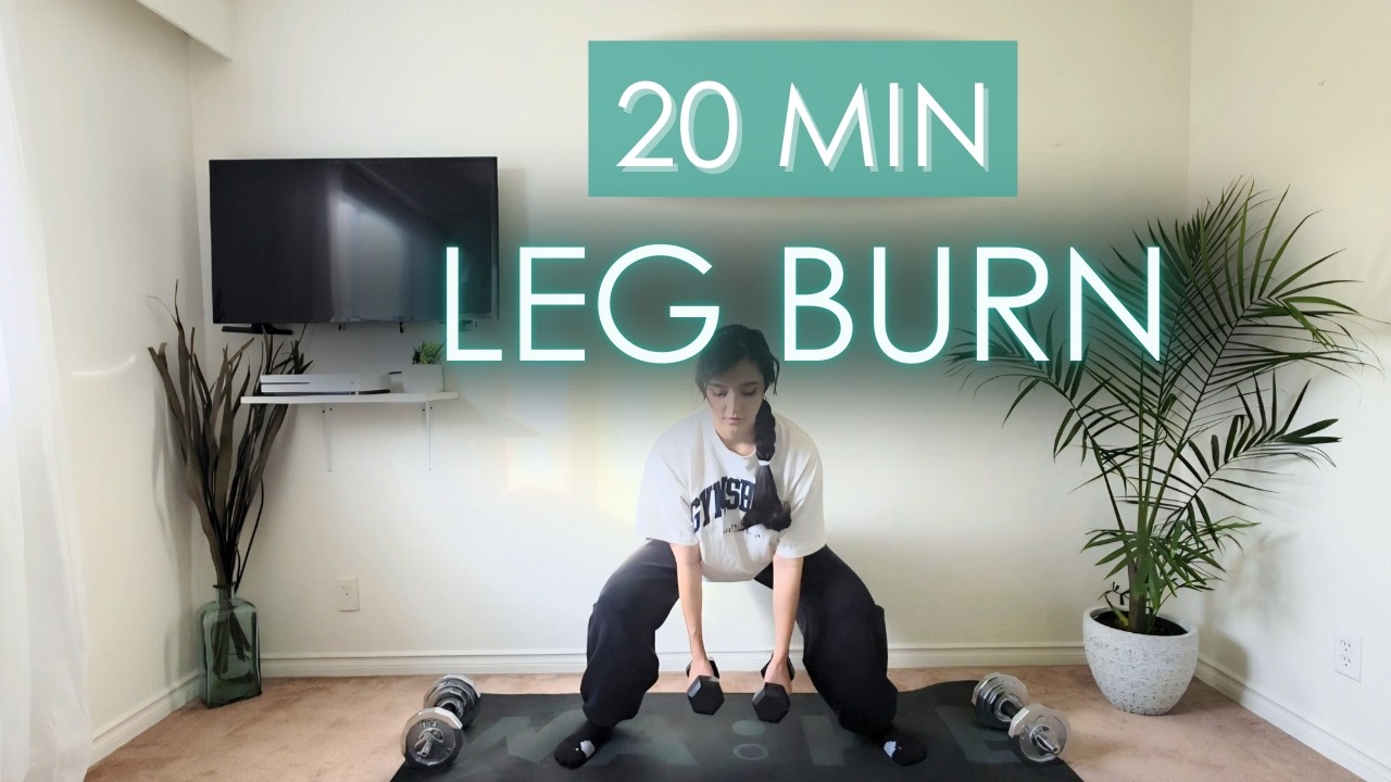 20-Minute Dumbbell LEG Workout | At Home