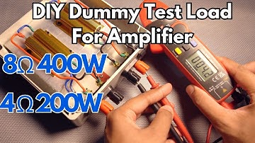 How to make a Dummy Load to Test Amplifiers | Resistor Network Box| 8Ω 400W or 4Ω 200W