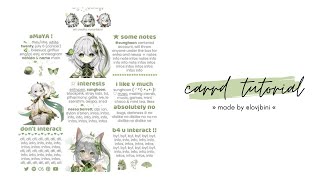 genshin themed carrd tutorial — © owner