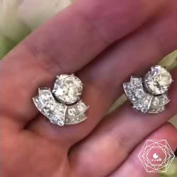 Tajan - Paris of Ear Clips Art Deco for French Auction House