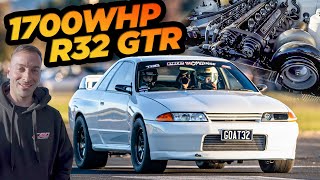 1700HP GTR &quot;GOAT 32&quot; Terrifyingly FAST! (10,000RPM - 3.2L - Sequential)