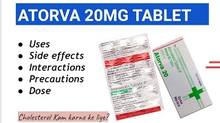 Atorva 20mg Tablet ( Atorvastatin 20mg Tab ) Uses and side effects #healthguiding #medicine