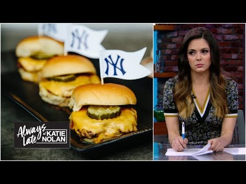 The history and hazards of ridiculous ballpark food | Always Late with Katie Nolan