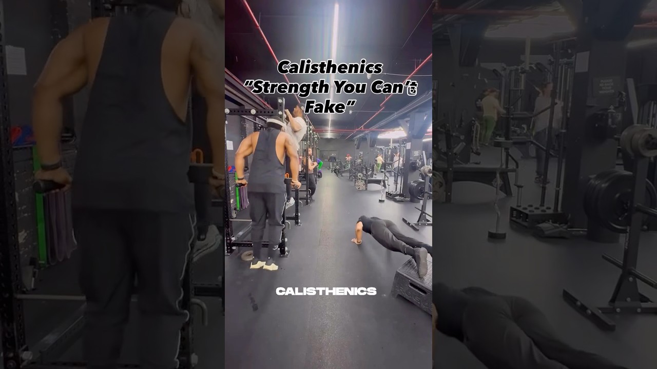 CANT FAKE STRENGTH! Like share follow calisthenics circuit 