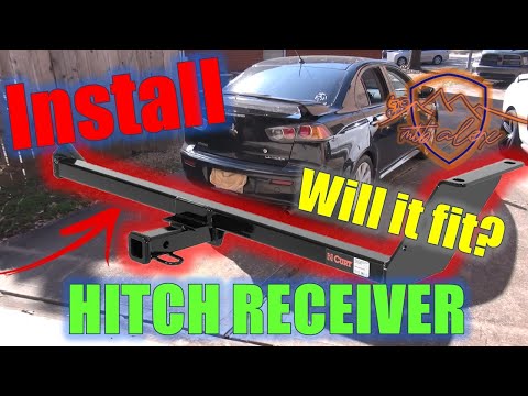 How to install a hitch receiver on your car (part 1) // Mitsubishi Lancer // #mtb #mtblife #towlife