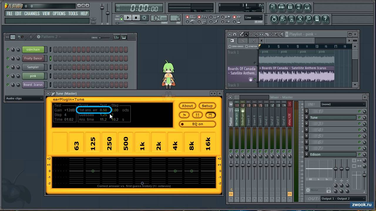 Тренировка распознавания частот с плагином Tune